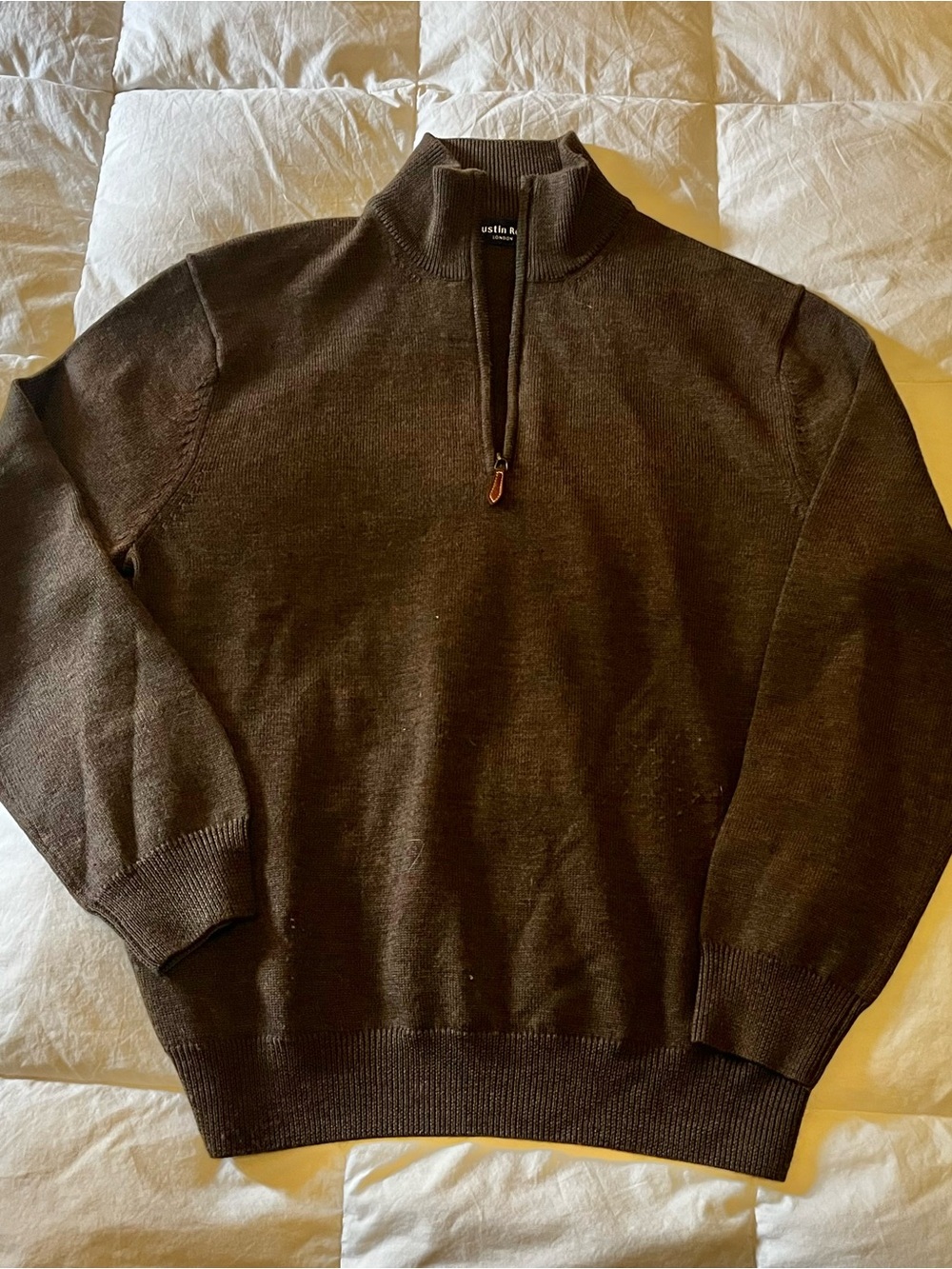Austin Reed quarter-zip sweater classic